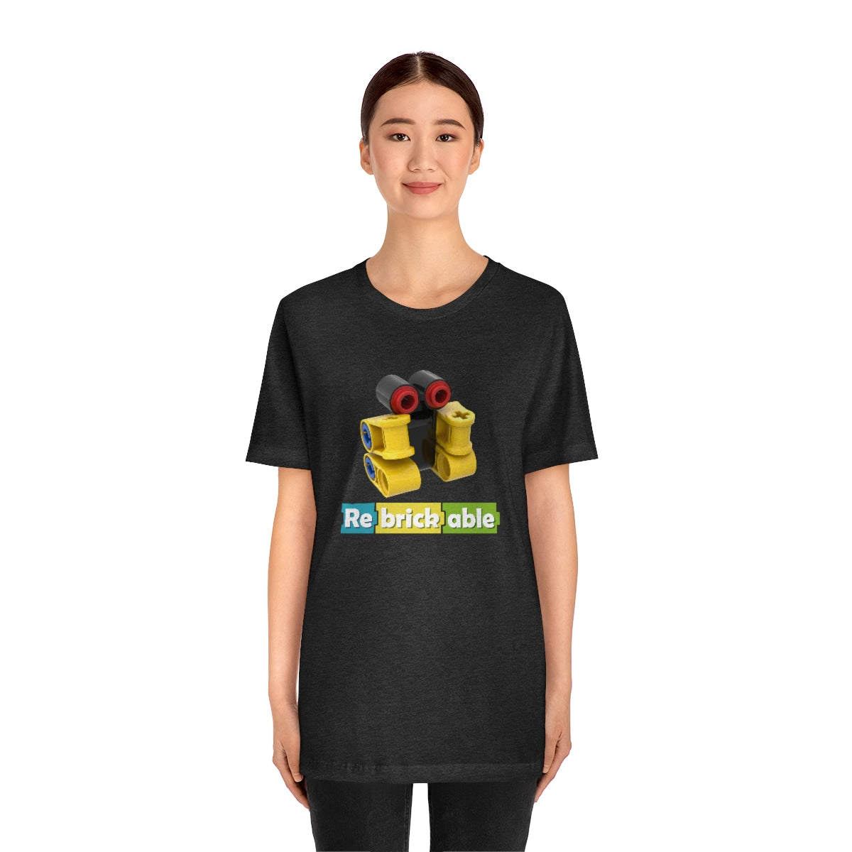 Unisex Jersey Short Sleeve Tee (large front logo, shipped from US)