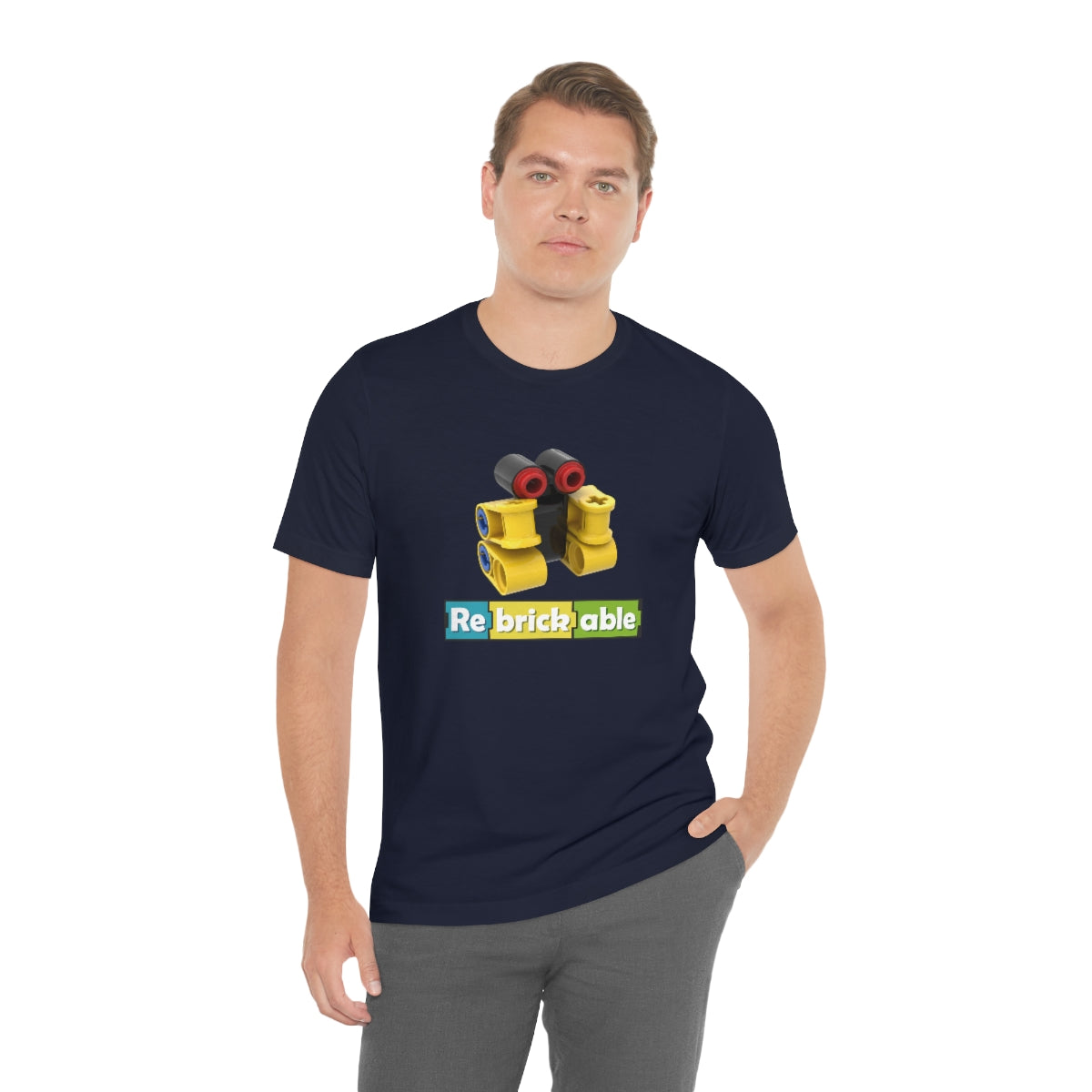 Unisex Jersey Short Sleeve Tee (large front logo, shipped from EU)
