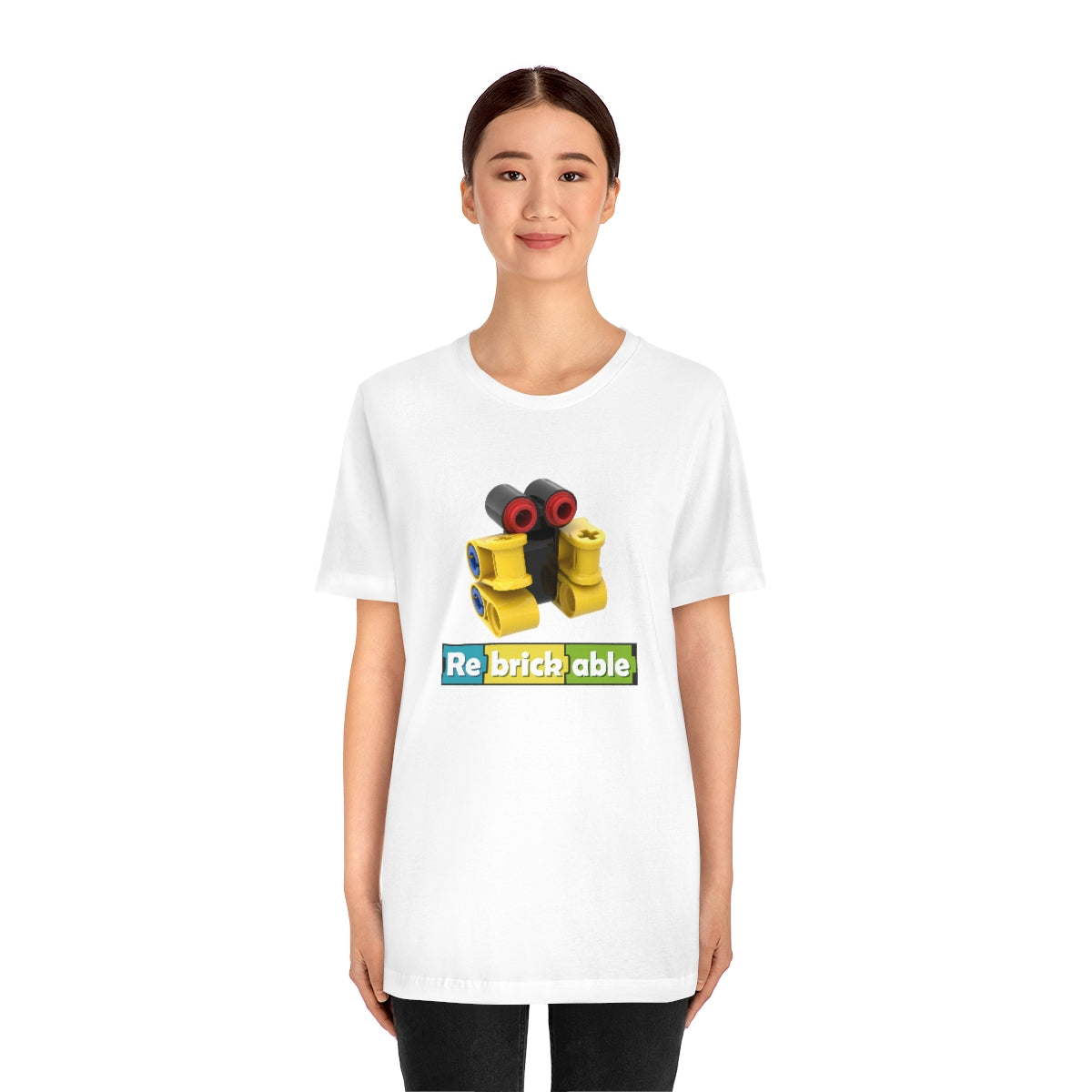 Unisex Jersey Short Sleeve Tee (large front logo, shipped from US)