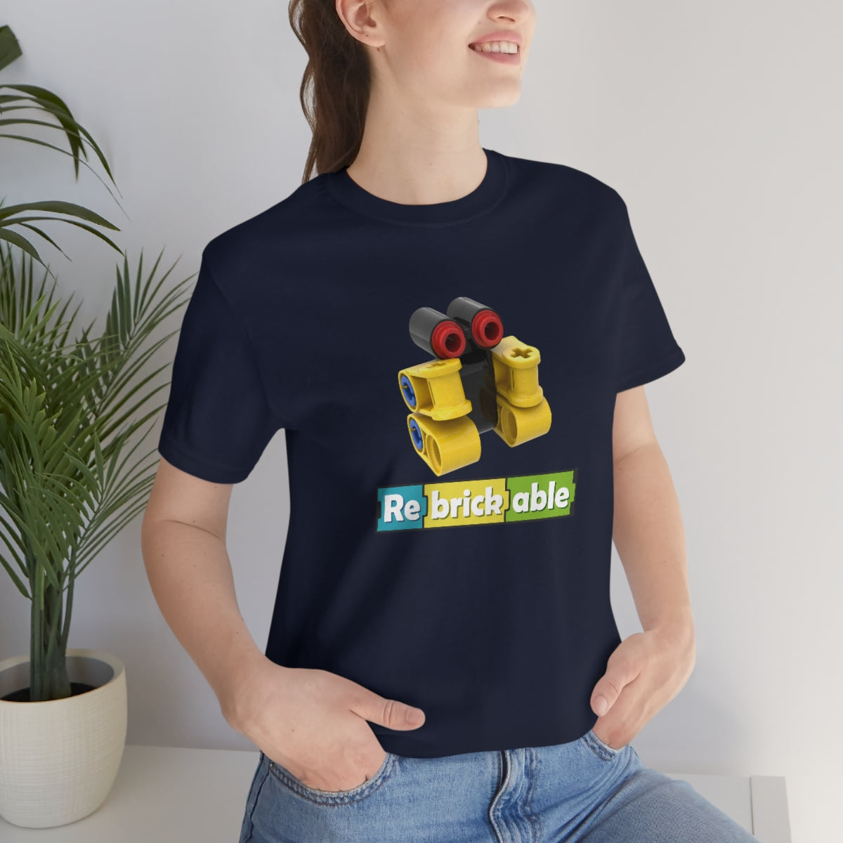 Unisex Jersey Short Sleeve Tee (large front logo, shipped from US)