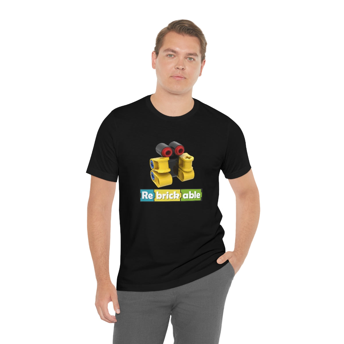 Unisex Jersey Short Sleeve Tee (large front logo, shipped from EU)