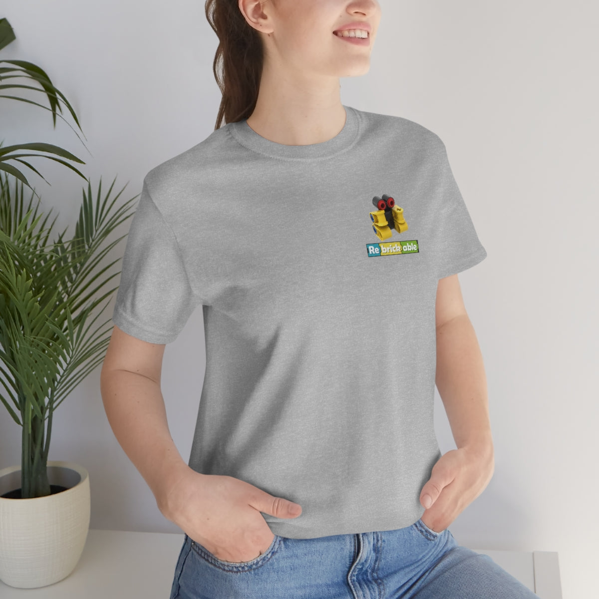 Unisex Jersey Short Sleeve Tee (small front logo, shipped from US)