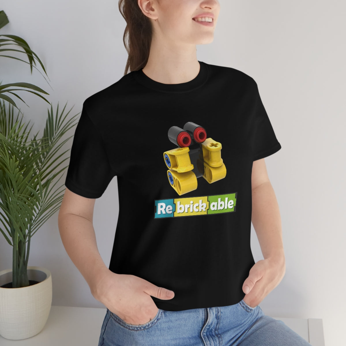 Unisex Jersey Short Sleeve Tee (large front logo, shipped from US)