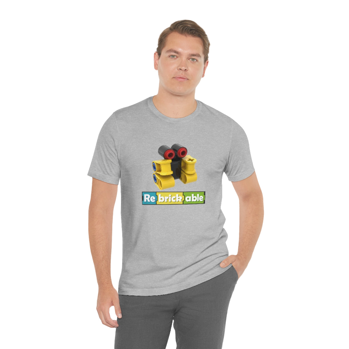 Unisex Jersey Short Sleeve Tee (large front logo, shipped from EU)