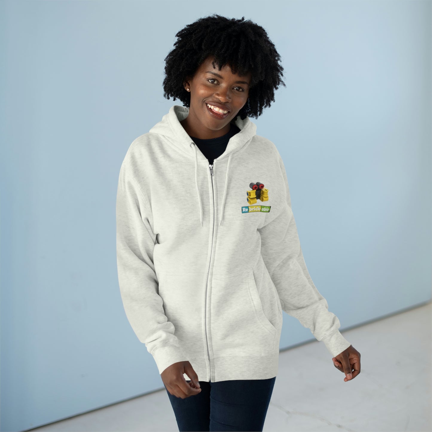 Unisex Premium Full Zip Hoodie (small front logo, shipped from UK)