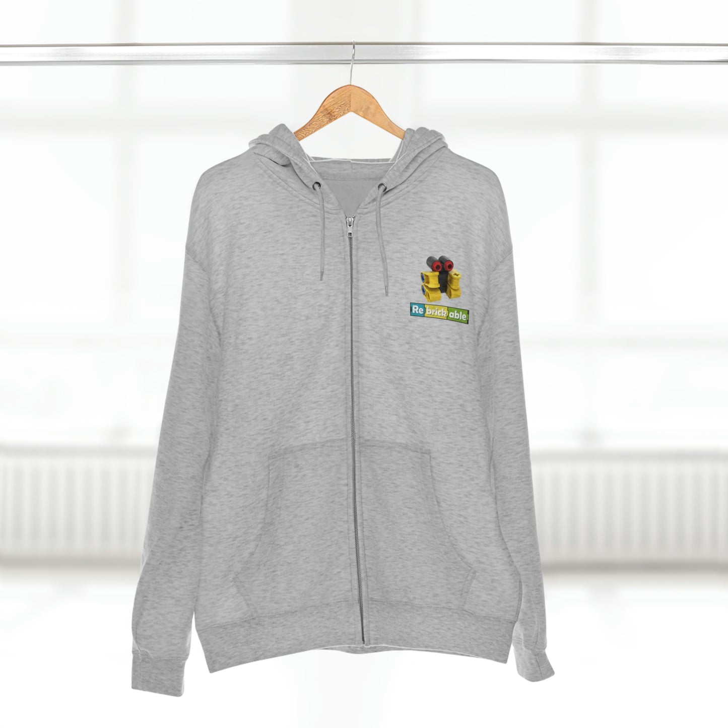 Unisex Premium Full Zip Hoodie (small front logo, shipped from UK)