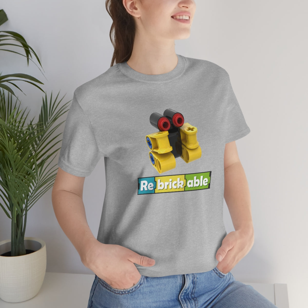Unisex Jersey Short Sleeve Tee (large front logo, shipped from US)