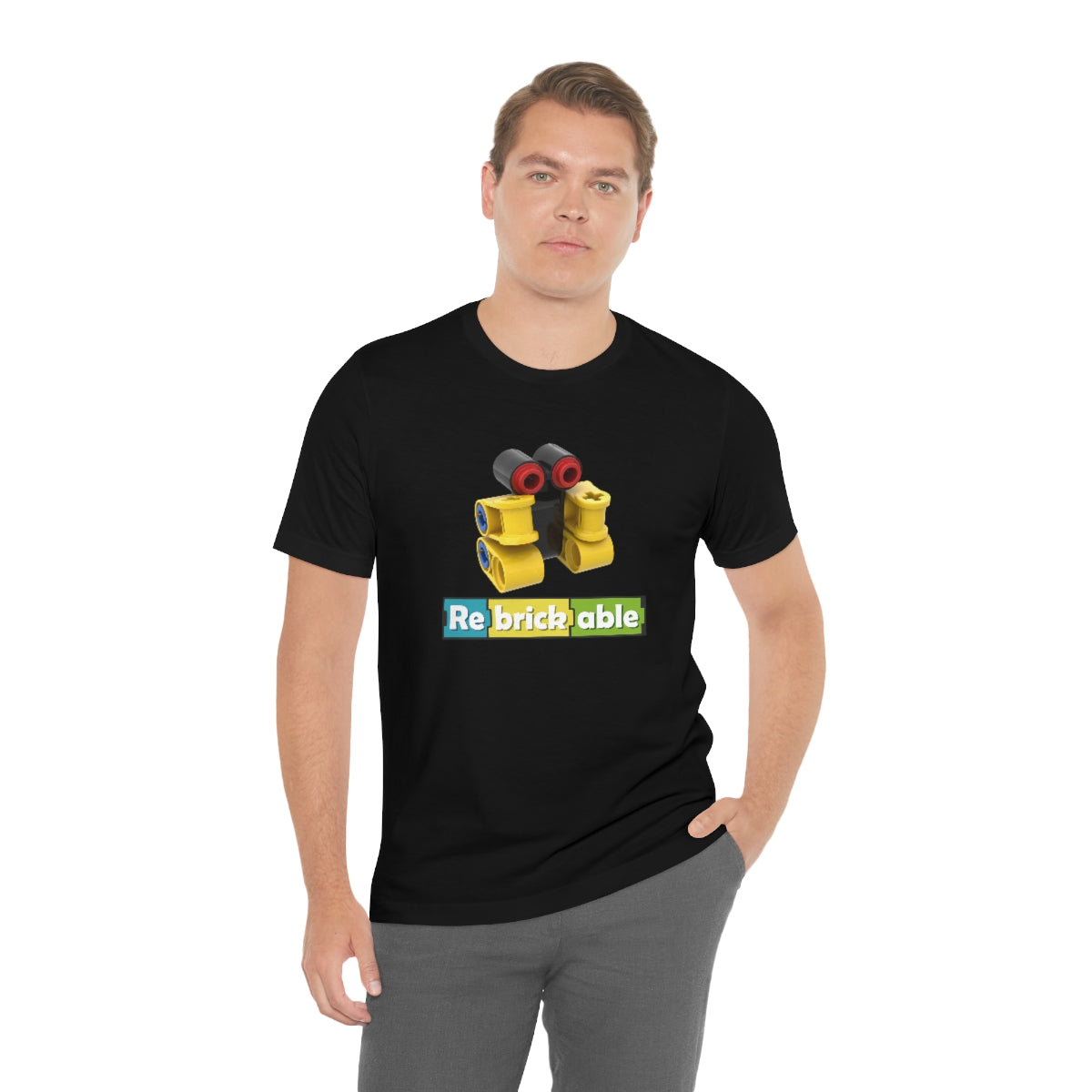 Unisex Jersey Short Sleeve Tee (large front logo, shipped from US)