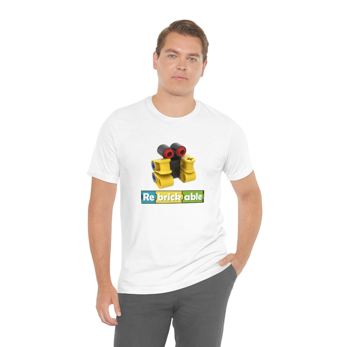 Unisex Jersey Short Sleeve Tee (large front logo, shipped from EU)