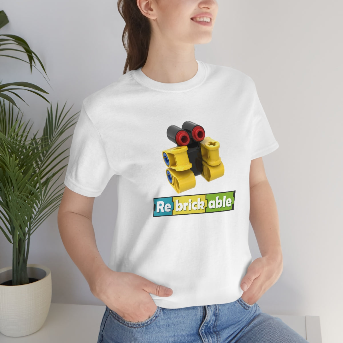 Unisex Jersey Short Sleeve Tee (large front logo, shipped from US)