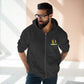 Unisex Premium Full Zip Hoodie (small front logo, shipped from US)